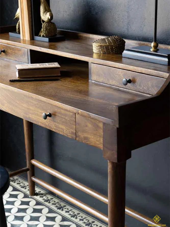 FIDA wooden three-drawer desk
