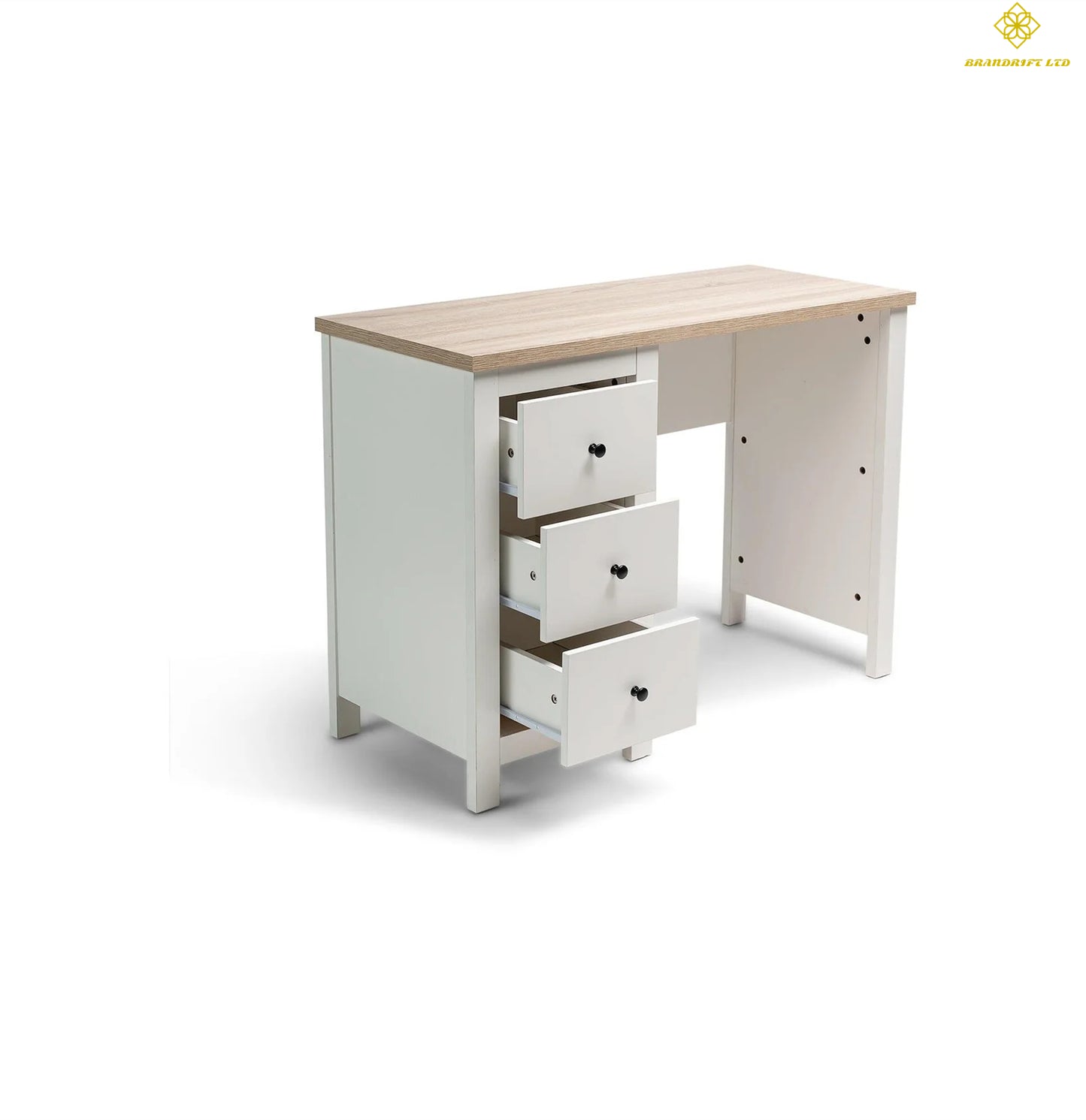 Fipka white dressing table with drawers