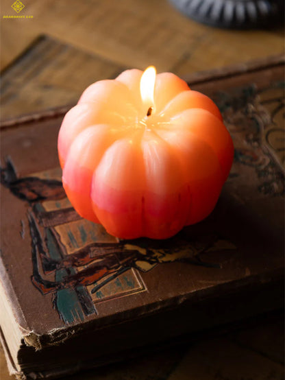 Gradient Pumpkin Candle