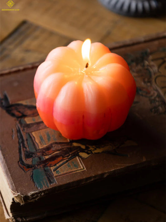 Gradient Pumpkin Candle