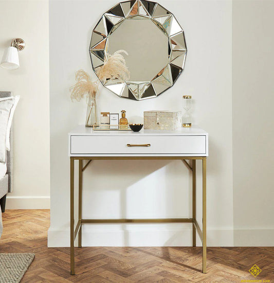 Carrie Small Desk - White