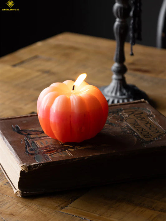 Gradient Pumpkin Candle