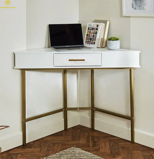 Carrie Corner Table - White